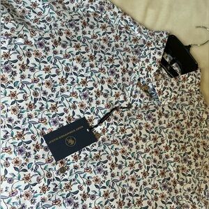 NEW Hart Schaffner Marx Floral Shirt NWT